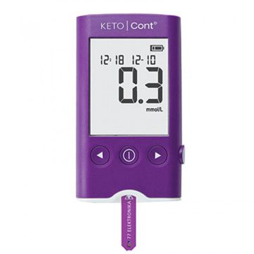   KETO Cont® ketonszinmérő szett ( (készülék, ujjbegyszúró készülék, 8 db vérvételi lándzsa, zippzáras tok)