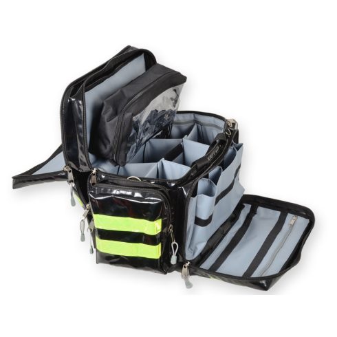 Sürgősségi / KÉSZENLÉTI táska PVC bevonattal - fekete - ÜRES