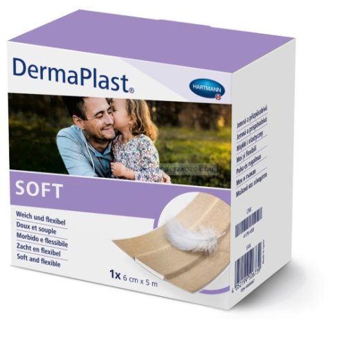 DermaPlast® SOFT sebtapasz (6 cm x 5 m) - tekercses