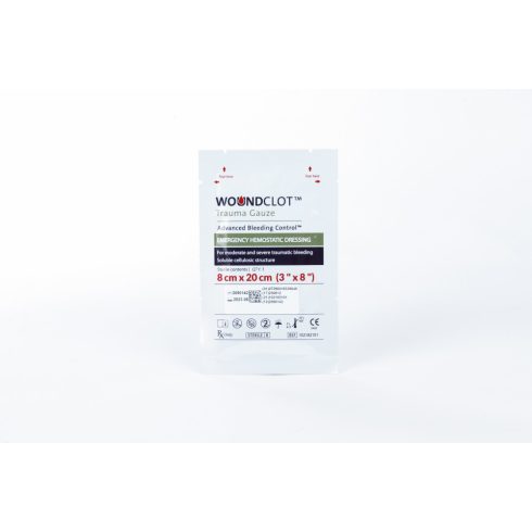WoundClot® Trauma vérzéscsillapító kötszer - 8x20 cm